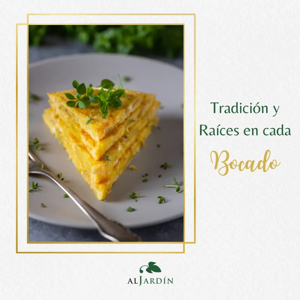 Tortilla de patatas - Tradición y Raíces en Cada Bocado Restaurante Aljardin